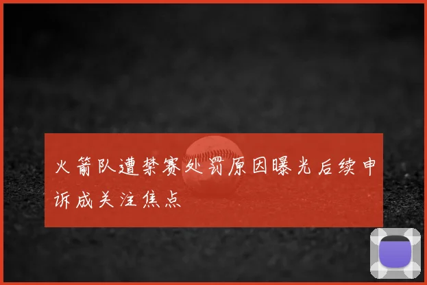 火箭队遭禁赛处罚原因曝光后续申诉成关注焦点